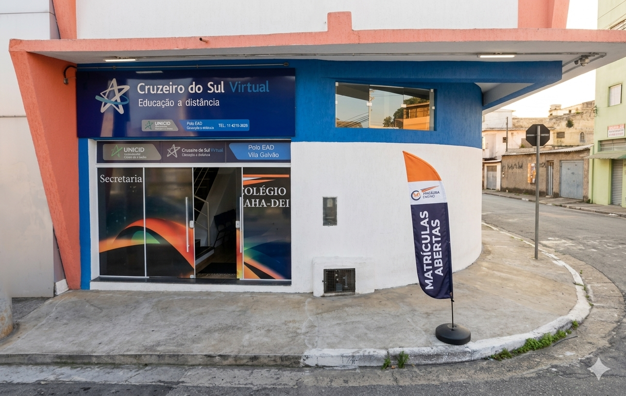 Fachada do Polo Cruzeiro do Sul Virtual - Vila Galvão